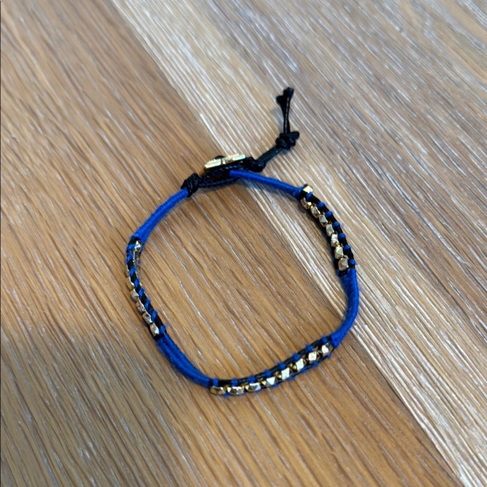 BCBGMaxAzria Blue and gold bead Bracelet